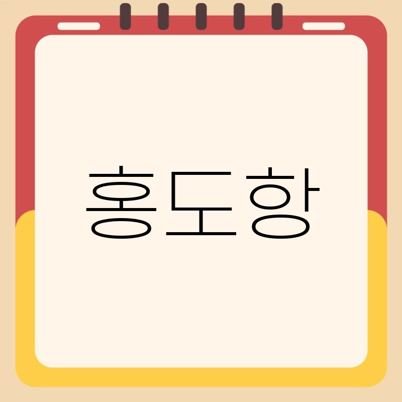 홍도항: 섬 여행의 매력을 품은 곳, 알차게 즐기는 완벽 가이드