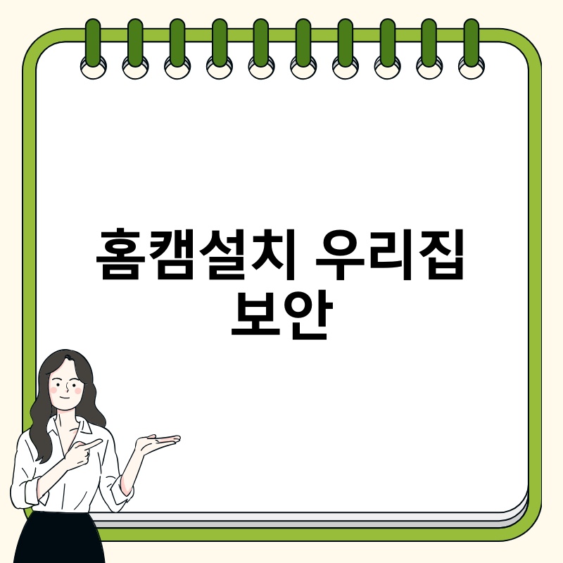 홈캠설치 우리집 보안