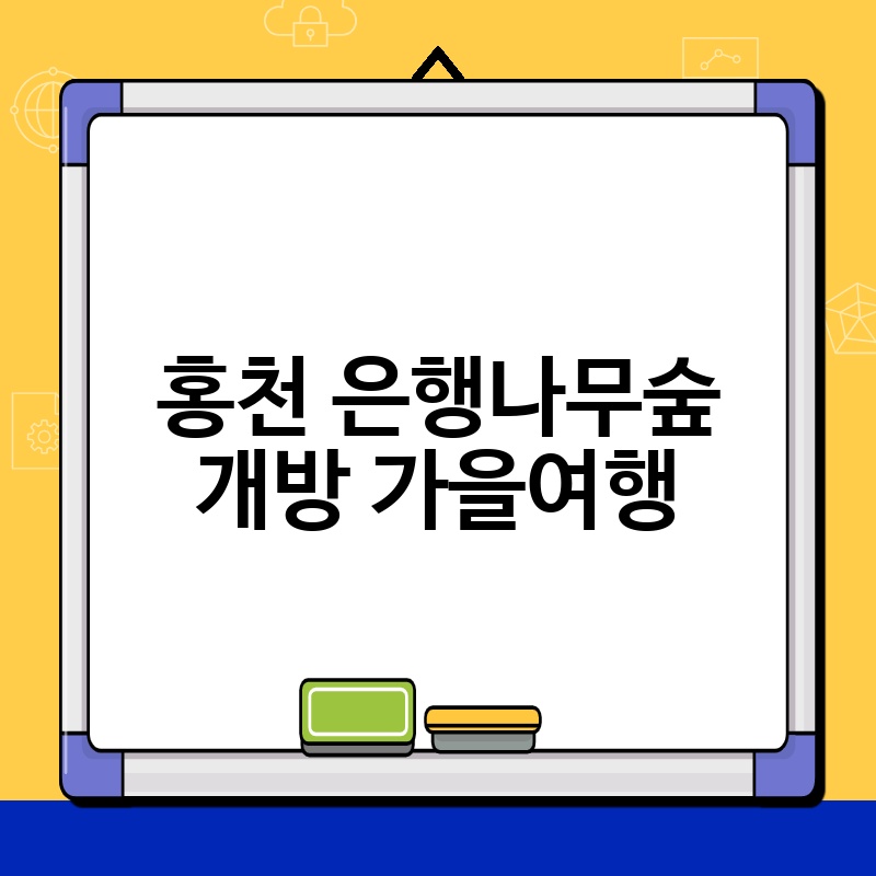 홍천 은행나무숲 개방 가을여행