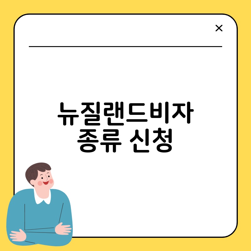 뉴질랜드비자 종류 신청