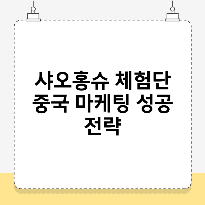 샤오홍슈 체험단 중국 마케팅 성공 전략