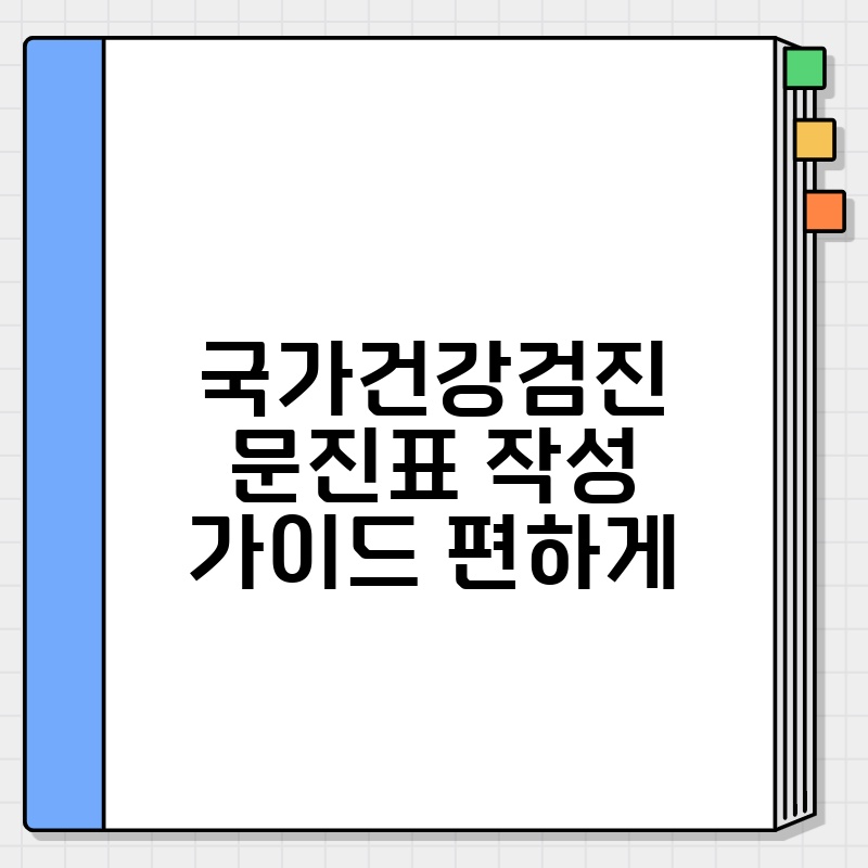 국가건강검진 문진표 작성 가이드 편하게